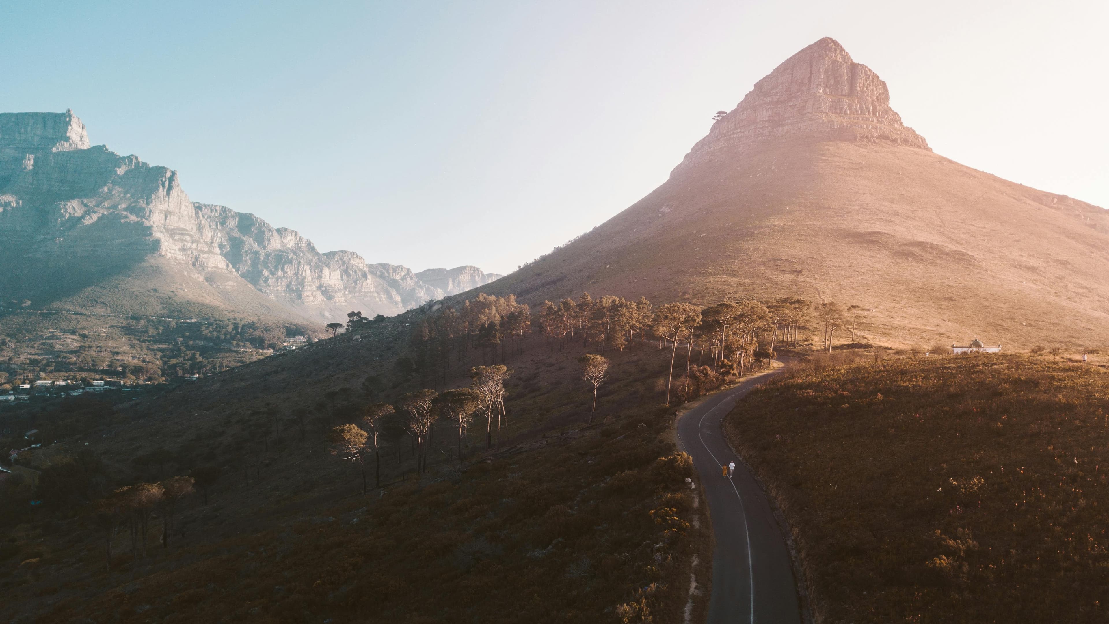 signal hill with table mountain in the background