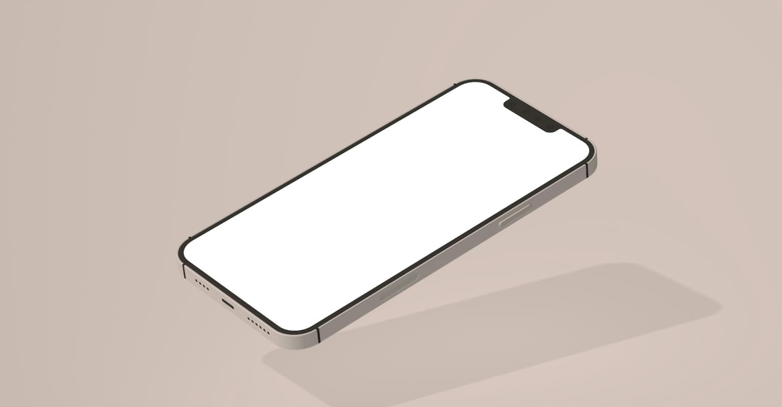 iphone floating with blank screen